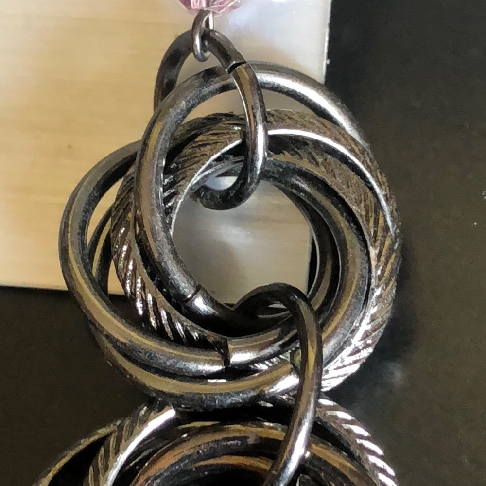 Unique Multi Round Rings Earrings - Picture 4 of 7
